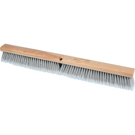 PFERD 30" Fine Sweep Floor Brush - Flagged Silver Plastic Fill, 3" Trim 89224